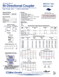 Datasheet BDCA-7-25+ производства Mini-Circuits